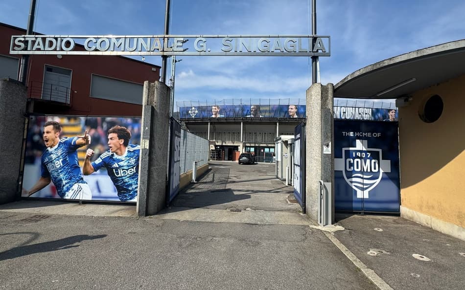 Como, sensação da Itália, recebeu visita do técnico Renato Paiva, ex-Botafogo (Foto: Divulgação)