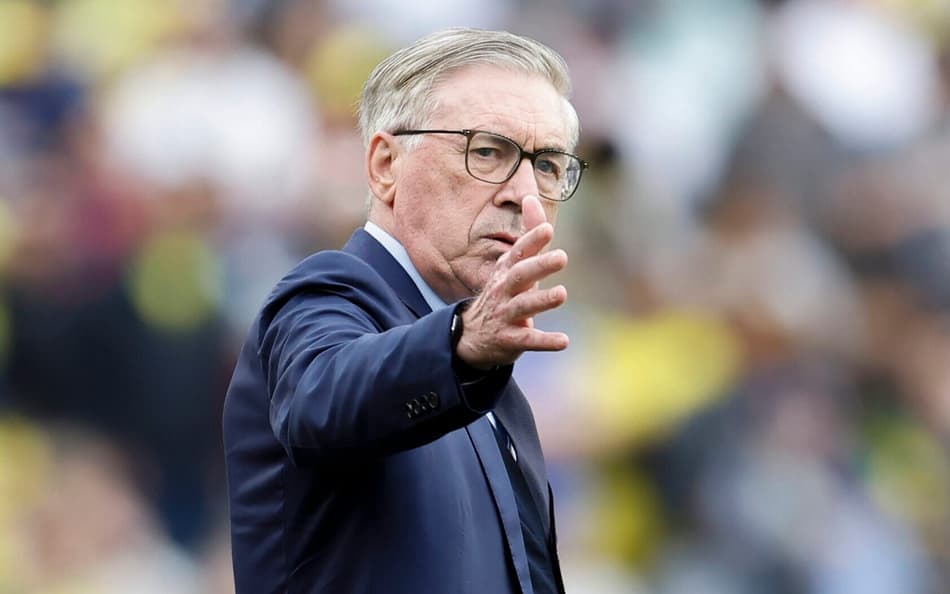 Carlo Ancelotti, durante amistoso Brasil x França