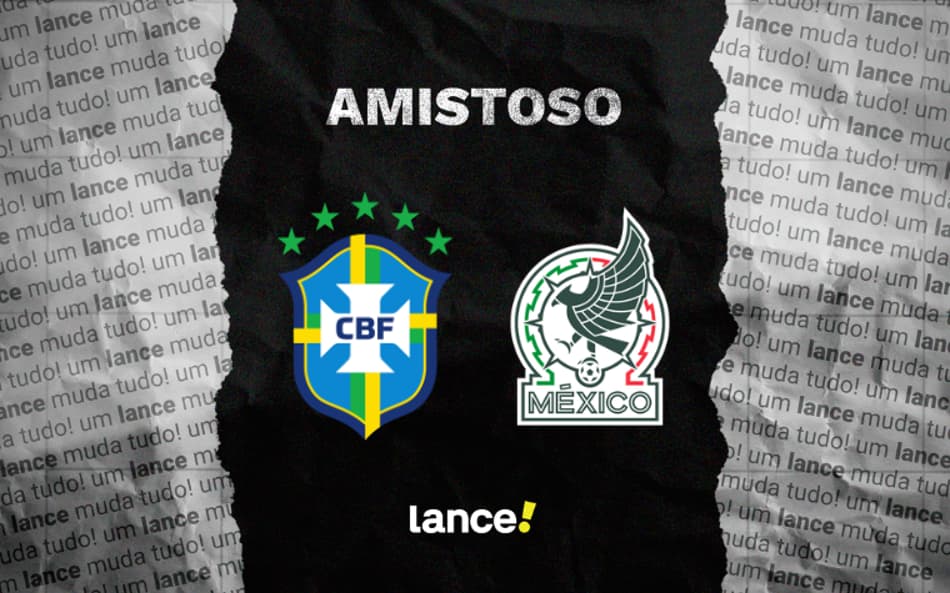 Brasil e México se enfrentam em amistoso feminino.