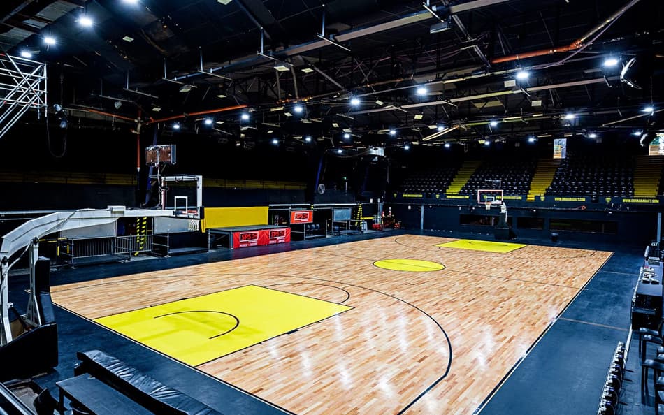 Ginásio do Obras Sanitarias, em Buenos Aires, na Argentina (Foto: Divulgação/Electromilenio)