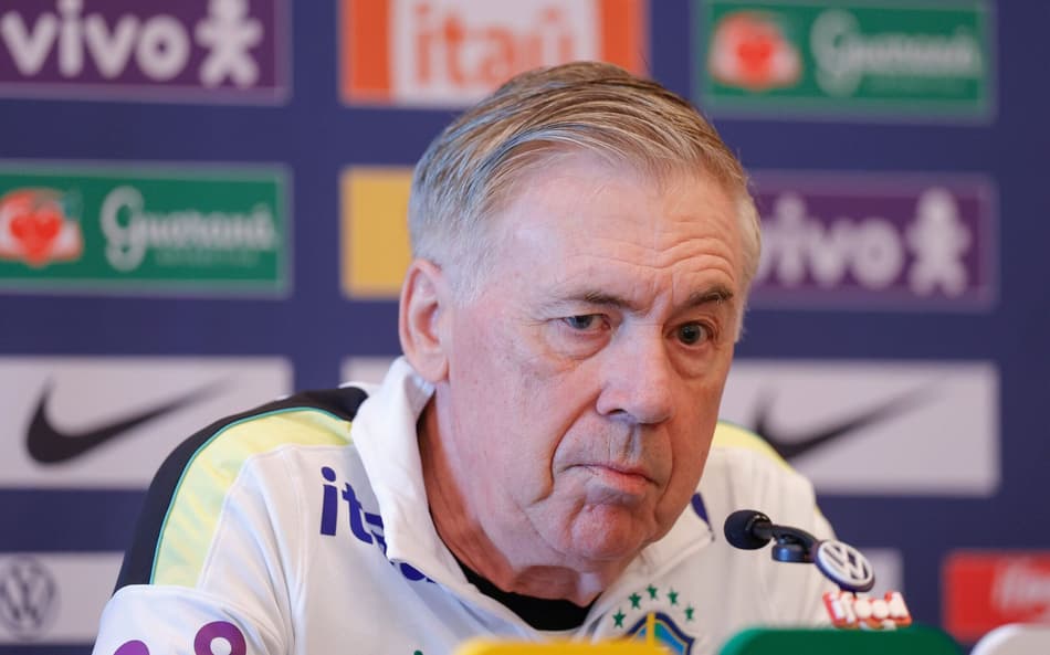 Carlo Ancelotti, técnico da Seleção Brasileira