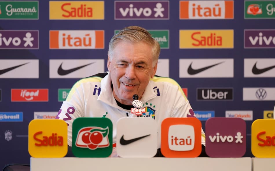 Carlo Ancelotti, técnico da Seleção Brasileira