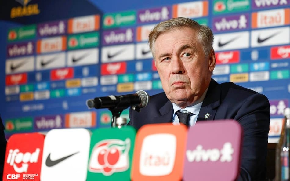 Carlo Ancelotti, técnico da Seleção Brasileira