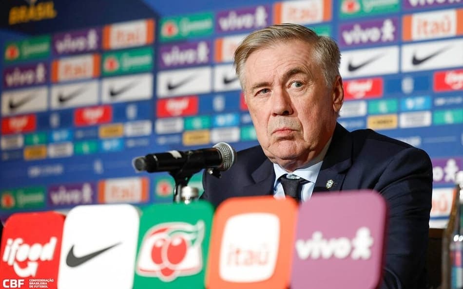 Carlo Ancelotti, técnico da Seleção Brasileira
