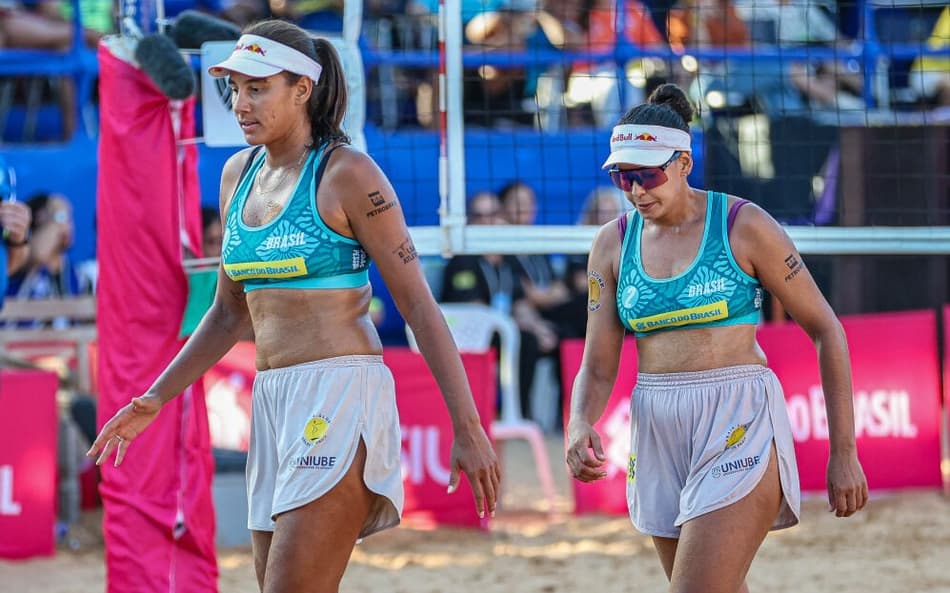 Duda e Ana Patrícia em ação no Circuito Mundial em João Pessoa (Foto: Cristiano Santos/Beach Games Brazil/CBV)