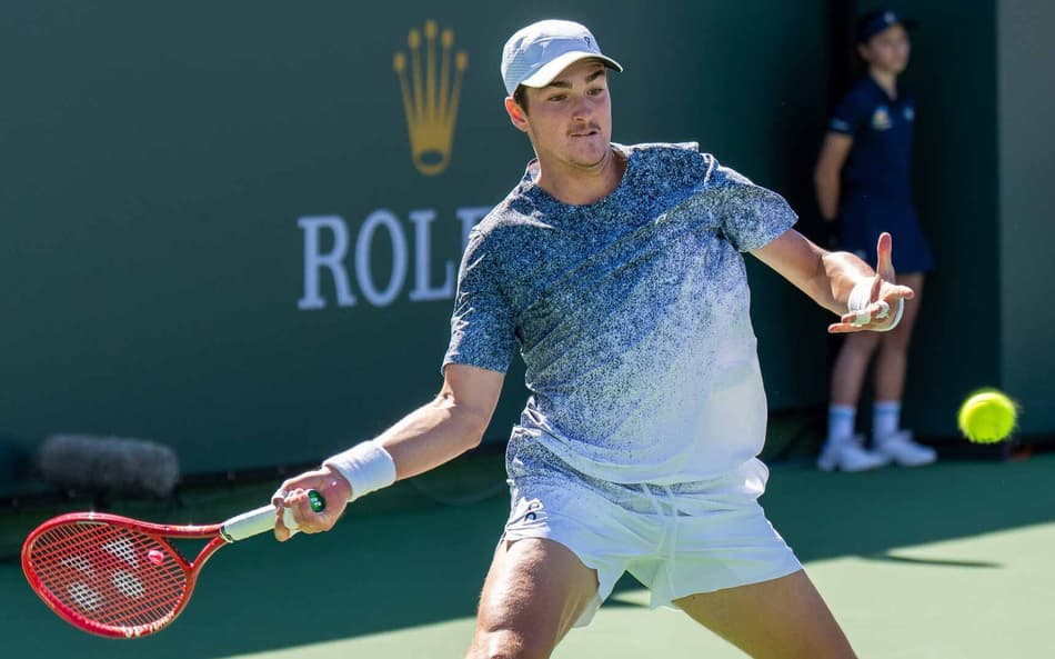 João Fonseca na vitória sobre Khachanov em Indian Wells (Foto: ATP/Divulgação)