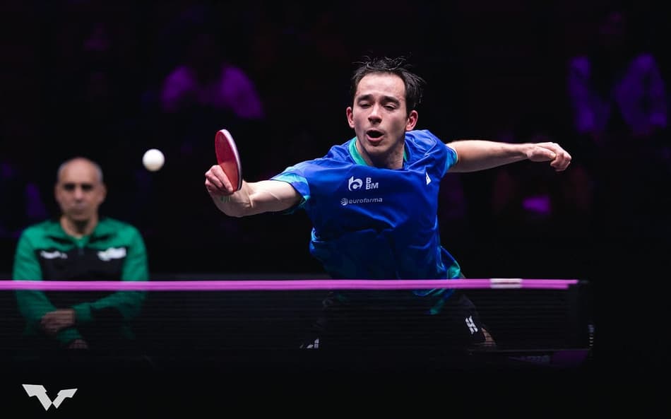 Hugo Calderano foi acompanhado pelo técnico Paco Arado nos torneios de 2026