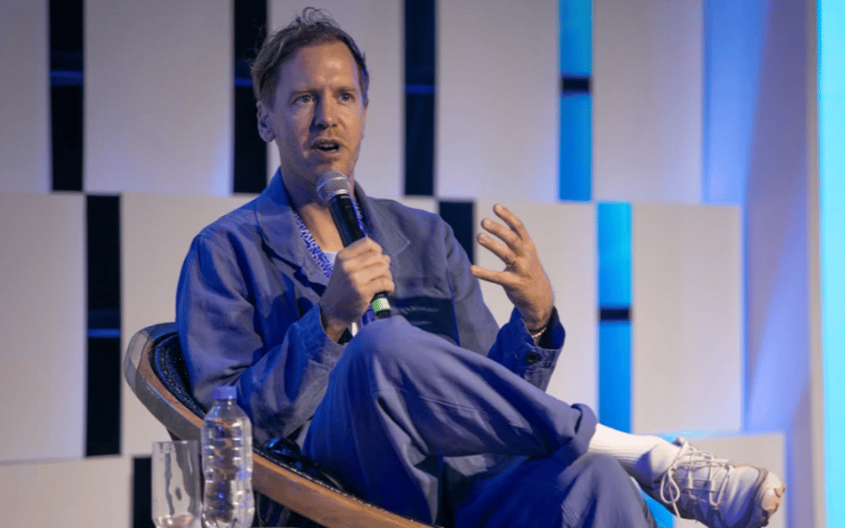 O ex-piloto alemão Sebastian Vettel no Rio Innovation Week (Divulgação)