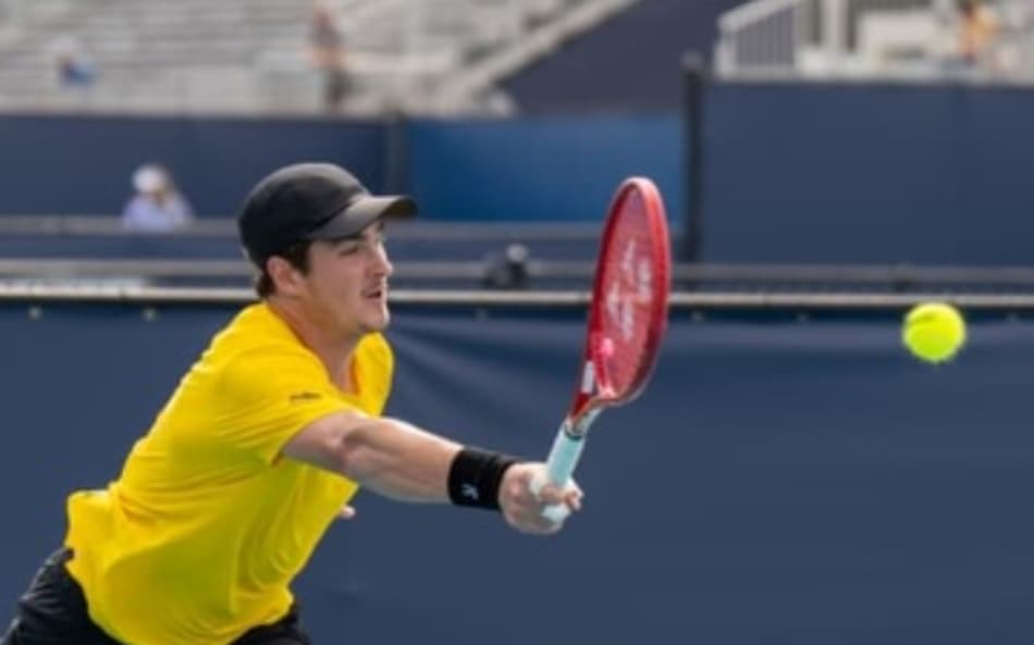 João Fonseca em treino em Miami (Reprodução)