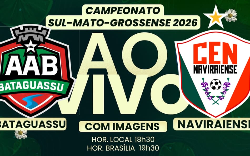 Semifinal do Campeonato Sul-mato-grossense entre Bataguassu e Naviraiense (Foto: arte equipe de design)