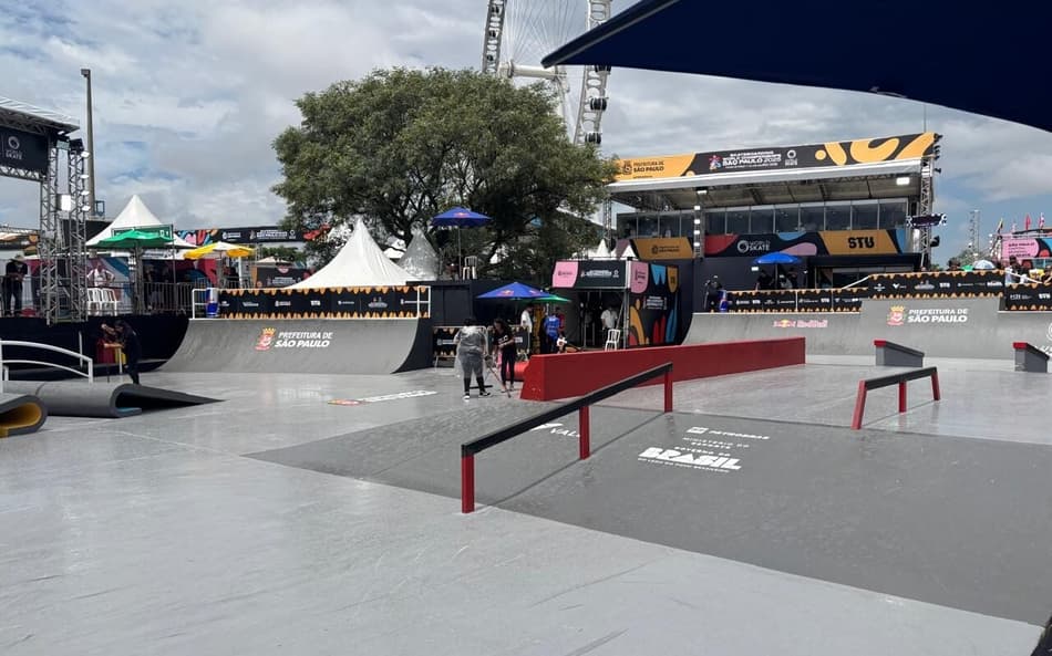 Pista de skate street no Parque Cândido Portinari, sede do Mundial