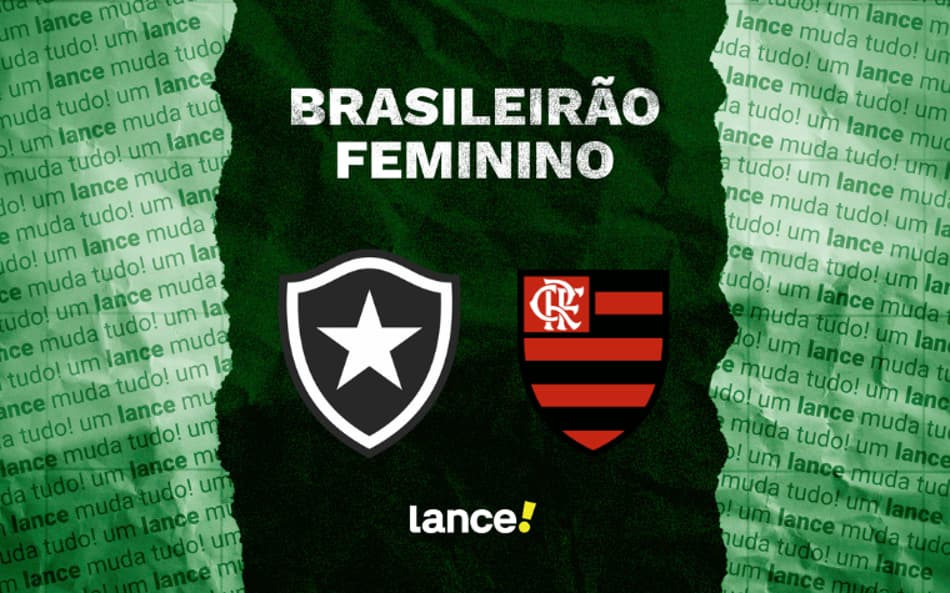 Botafogo e Flamengo se enfrentam no Brasileirão Feminino.