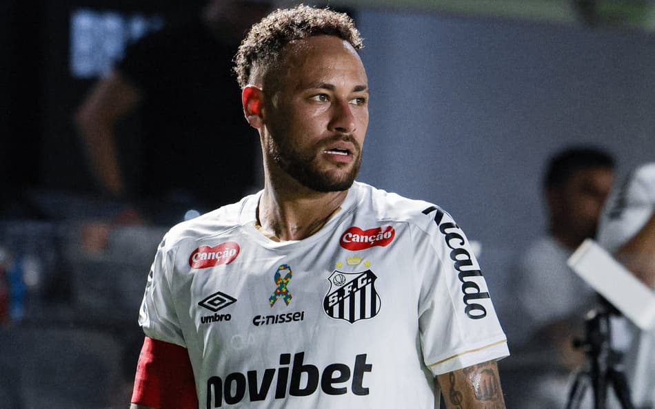Neymar foi desfalque do Santos no duelo diante do Flamengo. (Foto: Sports Press Photo / Sports Press Photo/Fotoarena/Folhapress)