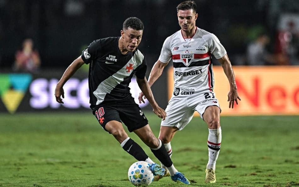 São Paulo abre, mas Vasco empata o placar no segundo tempo (Foto: André Fabiano/Código 19/Folhapress)