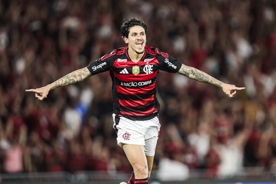 Pedro comemora gol em Flamengo x Vitória (Foto: Gilvan de Souza/Flamengo)