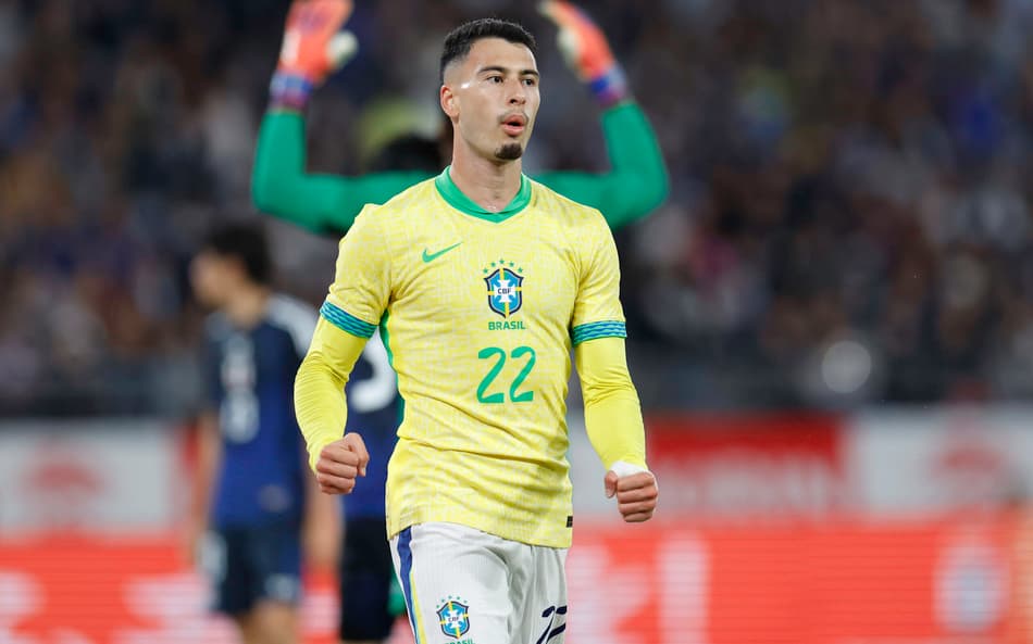 Gabriel Martinelli marcou o segundo gol do Brasil contra o Japão. (Foto: @RAFAELRIBEIRORIO I CBF)