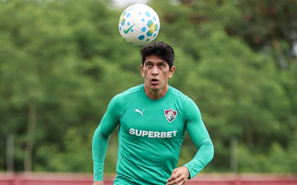 Cano em treino pelo Fluminense no CT Carlos Castilho (Foto: Lucas Merçon/ Fluminense FC)