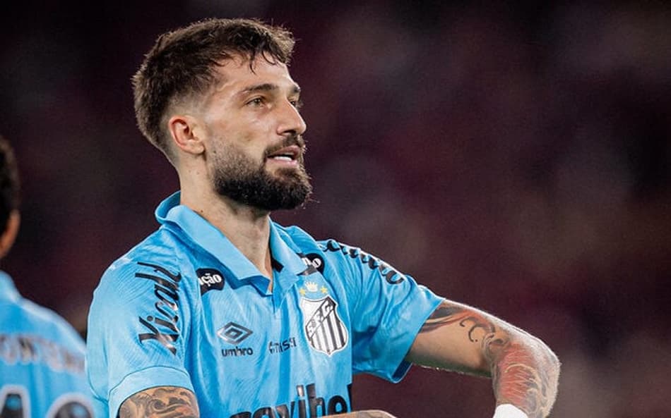 Lautaro Díaz chegou ao Santos em setembro de 2025. (Foto: Raul Baretta/ Santos FC)
