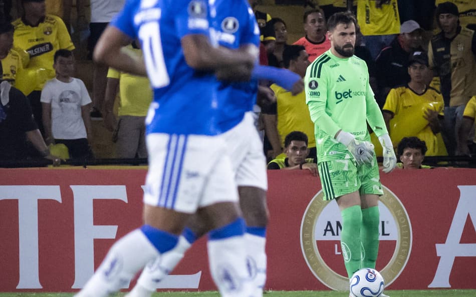 Barcelona-EQU x Cruzeiro, no Estádio Monumental Isidro Romero Carbo, em Guayaquil-EQU (Foto: Gustavo Aleixo/Cruzeiro)