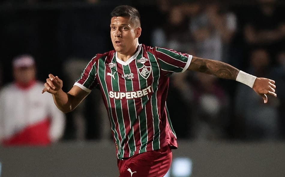 Millán em campo em Operário x Fluminense (Foto: Marcelo Gonçalves/ Fluminense FC)