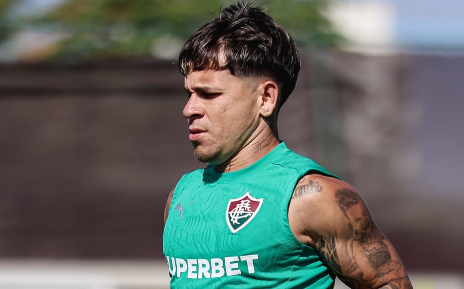 Soteldo em treino pelo Fluminense (Foto: Lucas Merçon/ Fluminense FC)