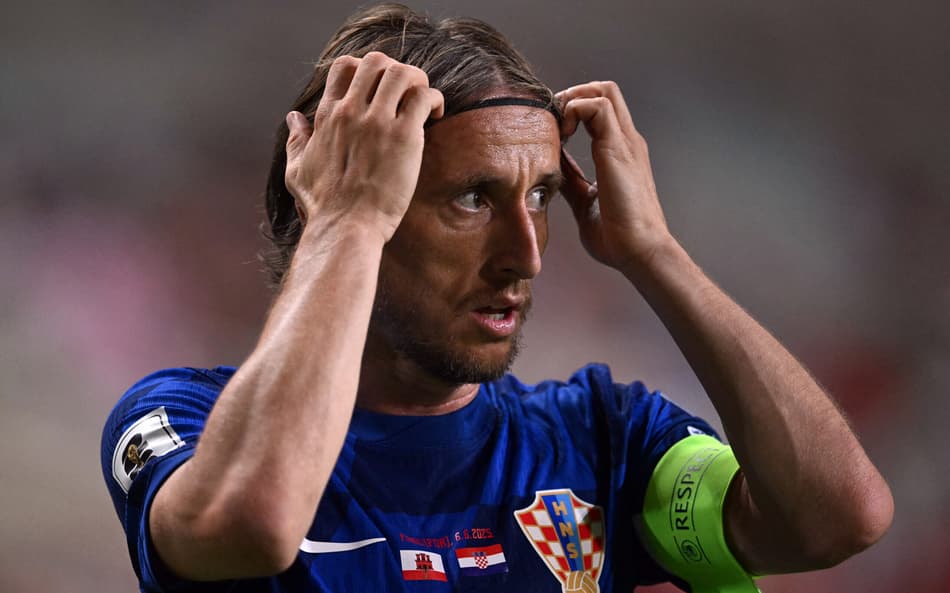 Luka Modric em jogo da Croácia