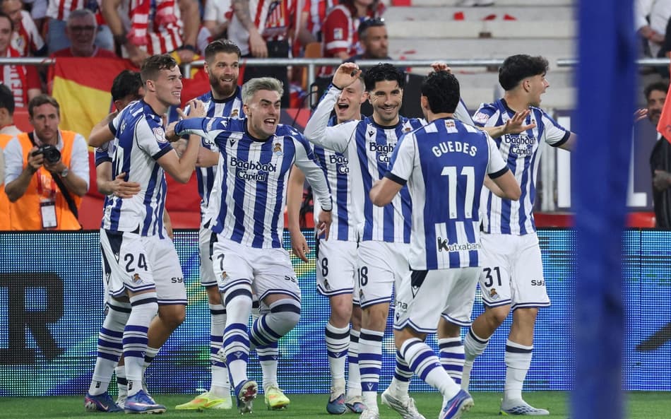 Nos pênaltis, Real Sociedad vence o Atlético de Madrid e é campeã da Copa do Rei