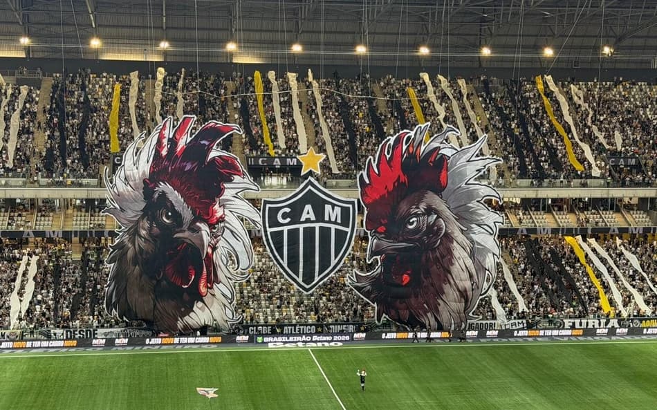 Arena MRV torcida Atlético mosaico 3d (Foto: Artur Henrique / Lance!)