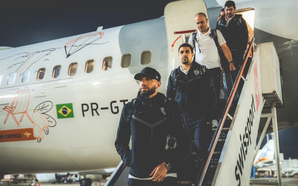 Atlético viagem logística especial (Foto: Pedro Souza / Atlético)