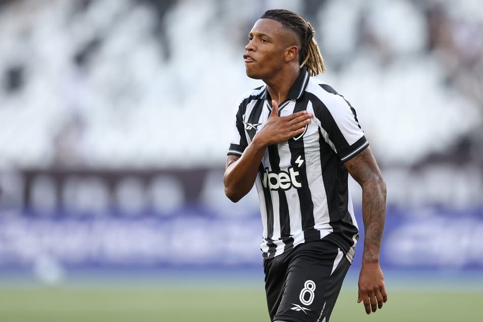 Danilo celebra o belo gol marcado pelo Botafogo contra o Coritiba