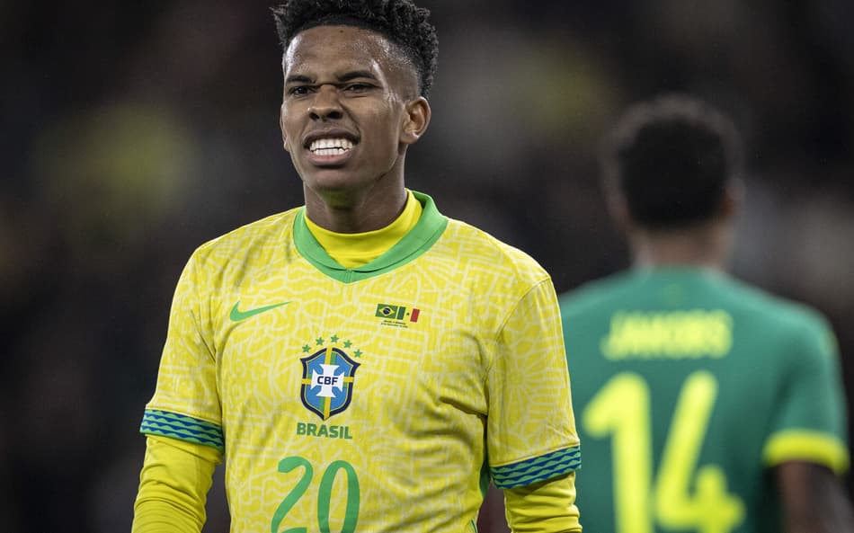 Estêvão pode estar fora da Copa do Mundo após lesão sofrida na coxa (Foto: Ricardo Nogueira/Sports Press Photo/Fotoarena/Folhapress)