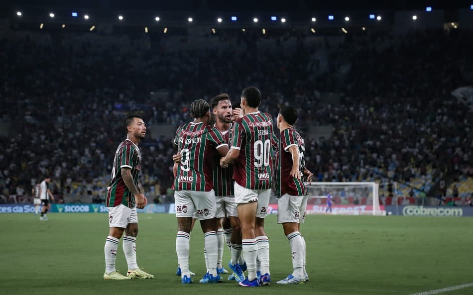 Jogadores do Fluminense no Maracanã (Foto: Marcelo Gonçalves/ Fluminense FC)