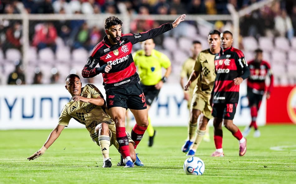 Bruno Henrique e Arrascaeta foram os autores dos gols da partida (Foto: Gilvan de Souza / Flamengo)