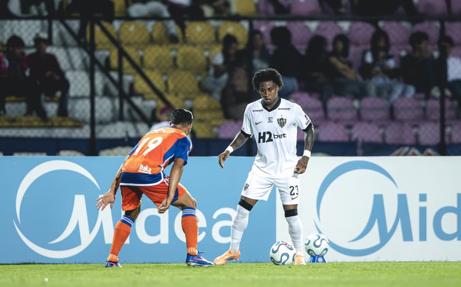 Precado em Atlético x Puerto Cabello (Foto: Pedro Souza / Atlético)