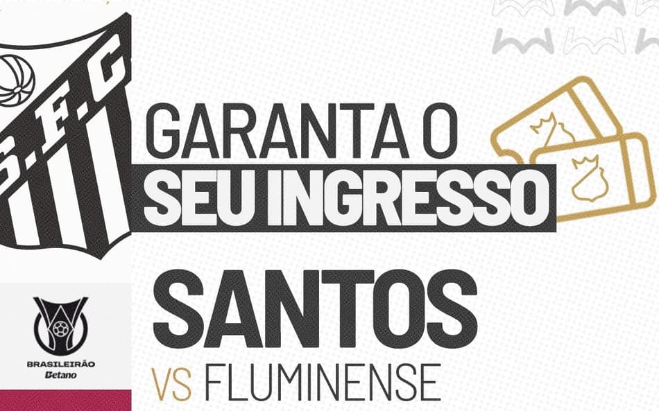 Santos inicia venda de ingressos para duelo contra o Fluminense. (Foto: Divulgação/ Santos FC)