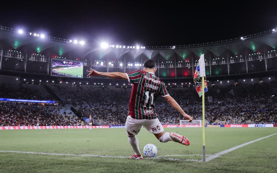 Savarino marcou o único gol do Fluminense na derrota por 2 a 1 sobre o Flamengo no Brasileirão (Foto: MARCELO GONÇALVES / FLUMINENSE F.C.)