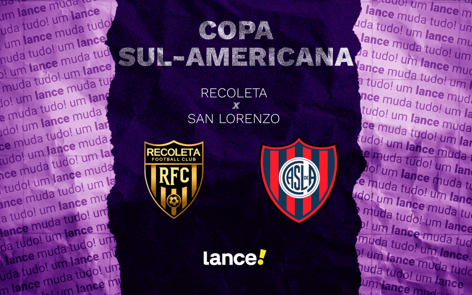 Recoleta e San Lorenzo se enfrentam nesta quarta-feira (8) (Foto: Arte Lance!)