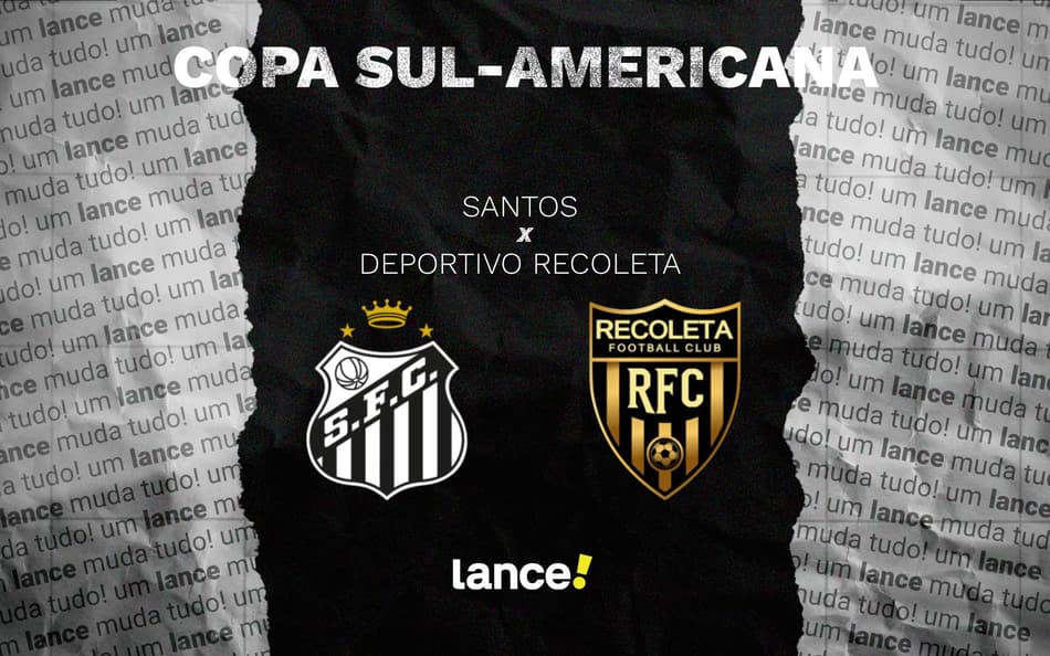 Santos encara o Deportivo Recoleta pela Sul-Americana. (Foto: Divulgação/ Santos FC)