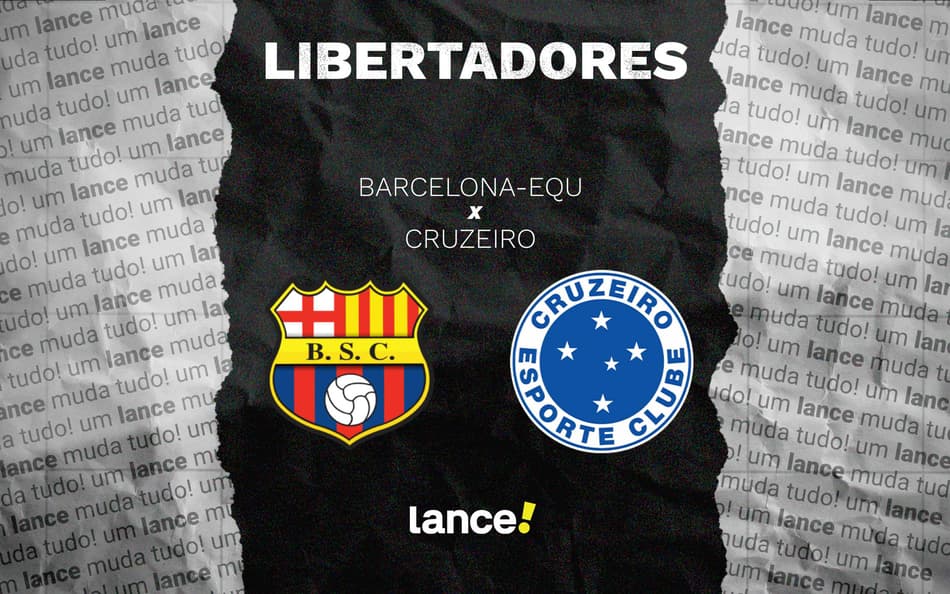 Barcelona-EQU x Cruzeiro (Foto: Arte/Lance!)