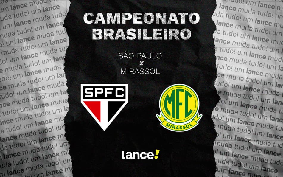 São Paulo x Mirassol: onde assistir, horário e prováveis escalações do jogo pelo Brasileirão