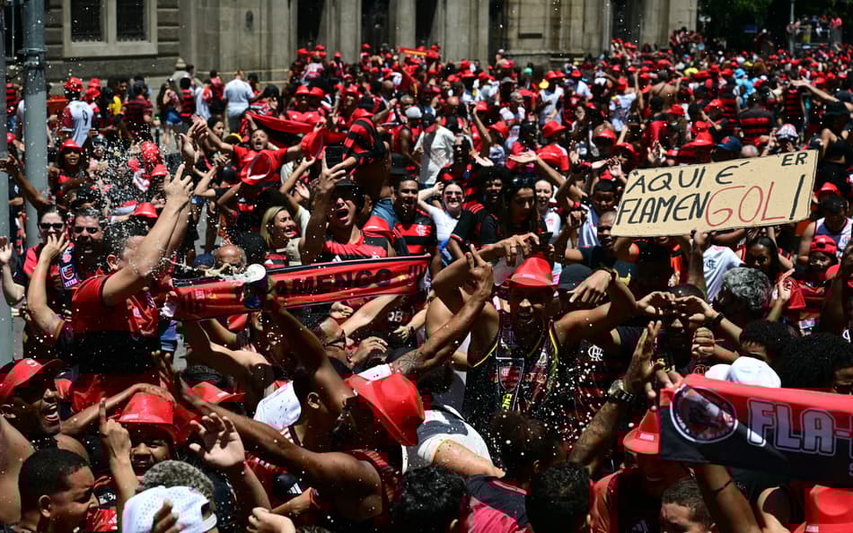 Torcida Flamengo - Festa do título da Libertadores