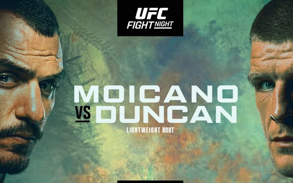 Card oficial para o UFC Vegas 115: Moicano x Duncan (Foto: Divulgação)