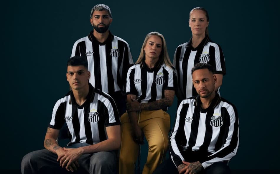 Santos lança novo uniforme 2 para esta temporada. (Foto: Raul Barletta/ Santos FC)