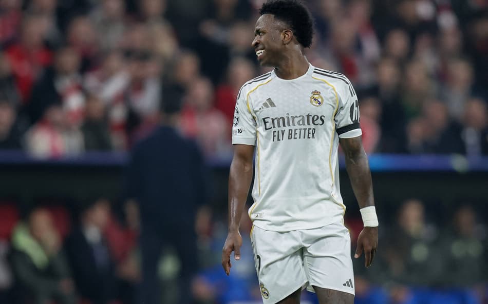 Vinicius Júnior anotou uma assistência contra o Bayern de Munique (Foto: Alexandra BEIER / AFP)