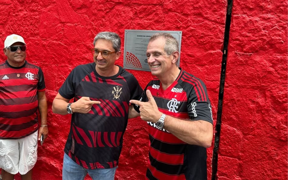 Bap e Willeman, presidente e vice do Flamengo (Foto: Lucas Bayer/Lance!)