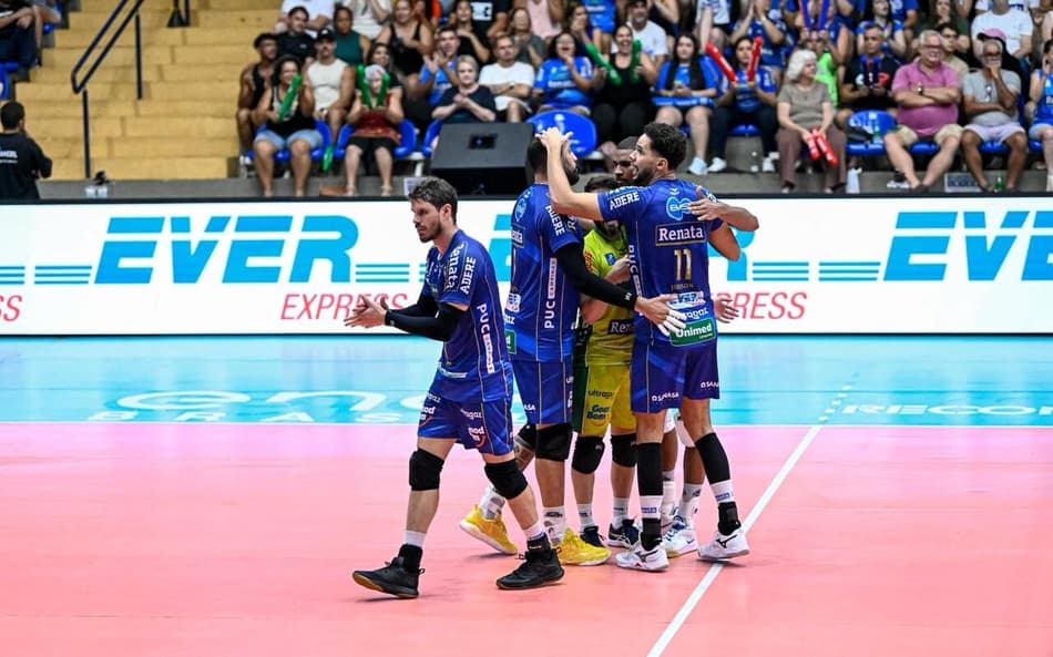 Campinas é o primeiro time classificado para as semifinais da Superliga Masculina 25/26 (Foto: Pedro Teixeira/Vôlei Renata)