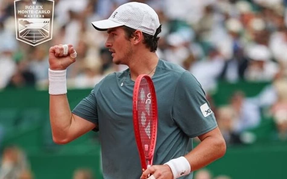 João Fonseca pelas quartas de final do Masters 1000 de Monte Carlo (Foto: Reprodução/Masters 1000 de Monte Carlo)