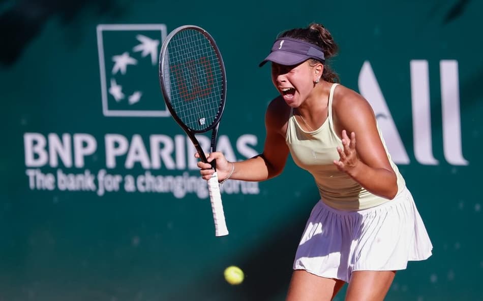 Duda Gomes, a mais jovem a vencer o Roland Garros Junior Series (Marcelo Zambrana/FFT)