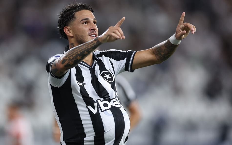 Mateo Ponte comemorando gol do Botafogo (Foto: Vítor Silva/Botafogo)