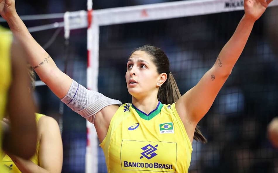Bia foi eleita a melhor central da Liga das Nações de Vôlei 2019 (Foto: Divulgação/FIVB)